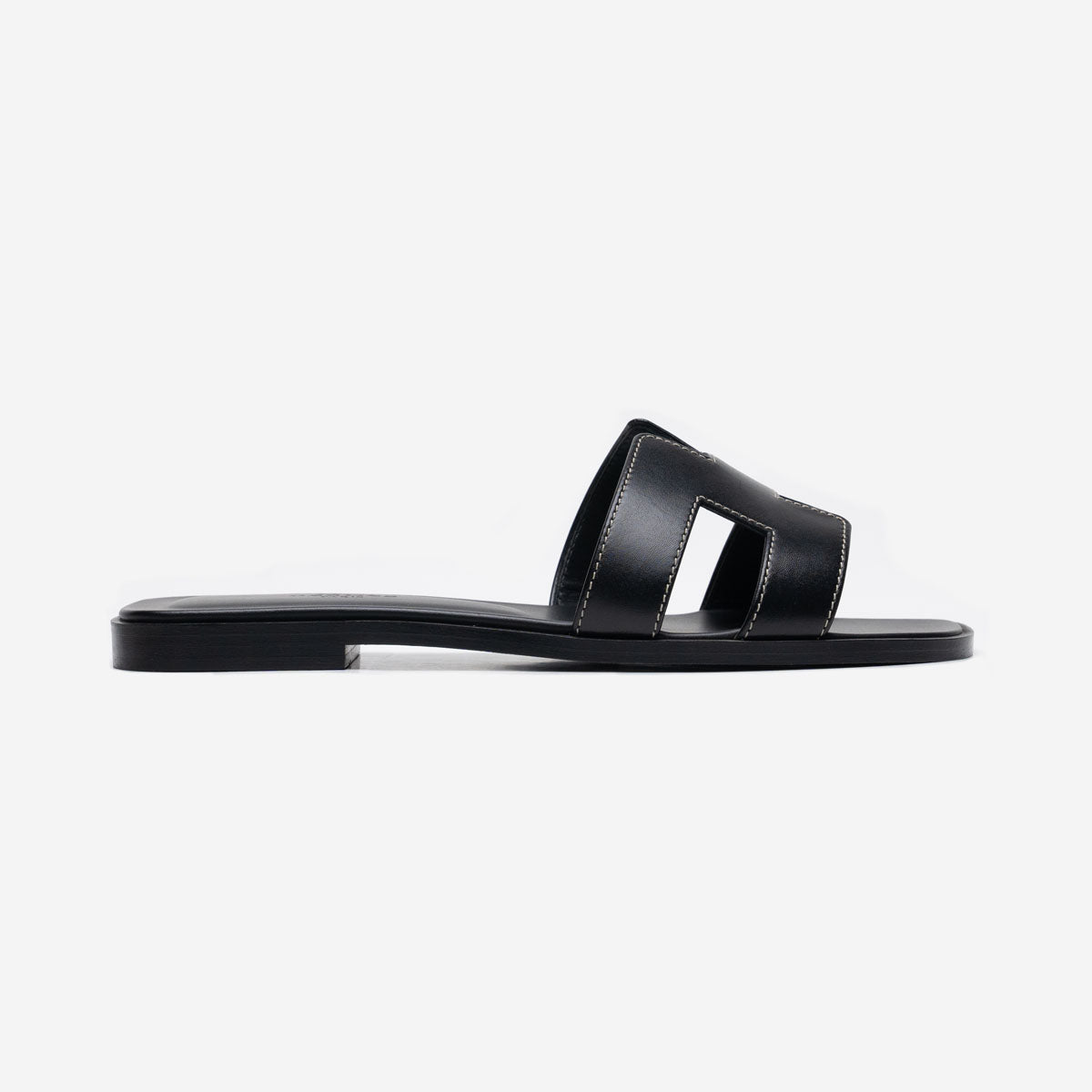 HERMES ORAAN LADIES SANDALS BLACK