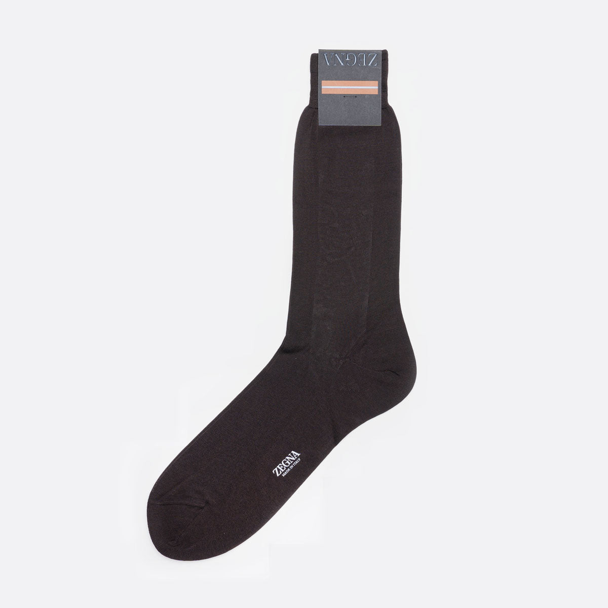 N4V400110 001 BLACK ZEGNA MEN SOCKS