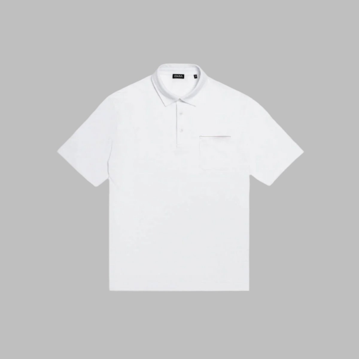 UB392A5 B752 100 N00 WHT SLD ZEGNA POLO