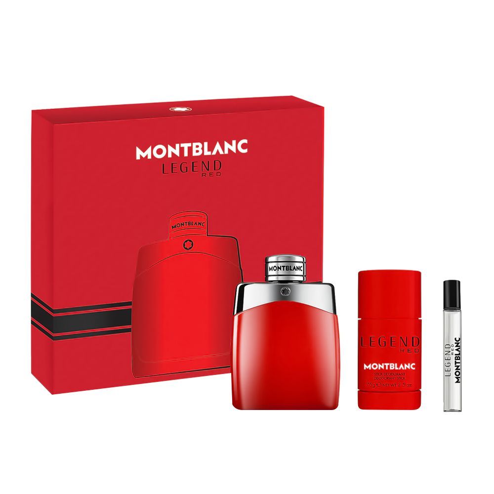 MONT BLANC LEGEND RED MEN EDP 3S SET (100ML+7.5ML+75G DEOSTICK)