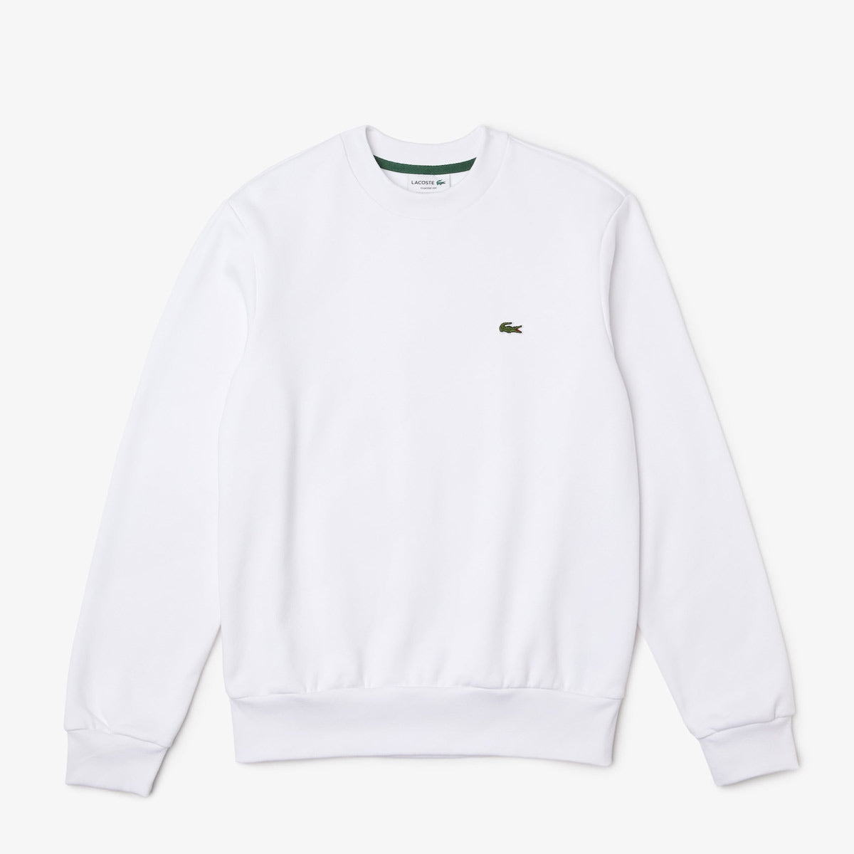 SH9608 QAO 001W LACOSTE SWEATSHIRT MEN WHITE