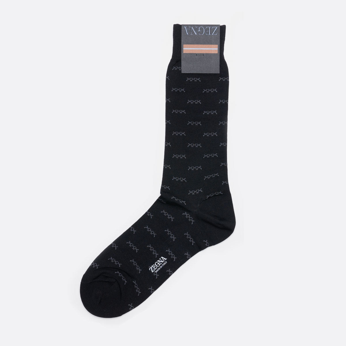 405720 009 BLACK ZEGNA MEN SOCKS