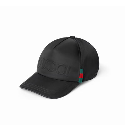 Gucci Nylon Baseball Hat With Gucci Logo