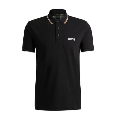 Cotton-Blend Polo Shirt With Contrast Logos