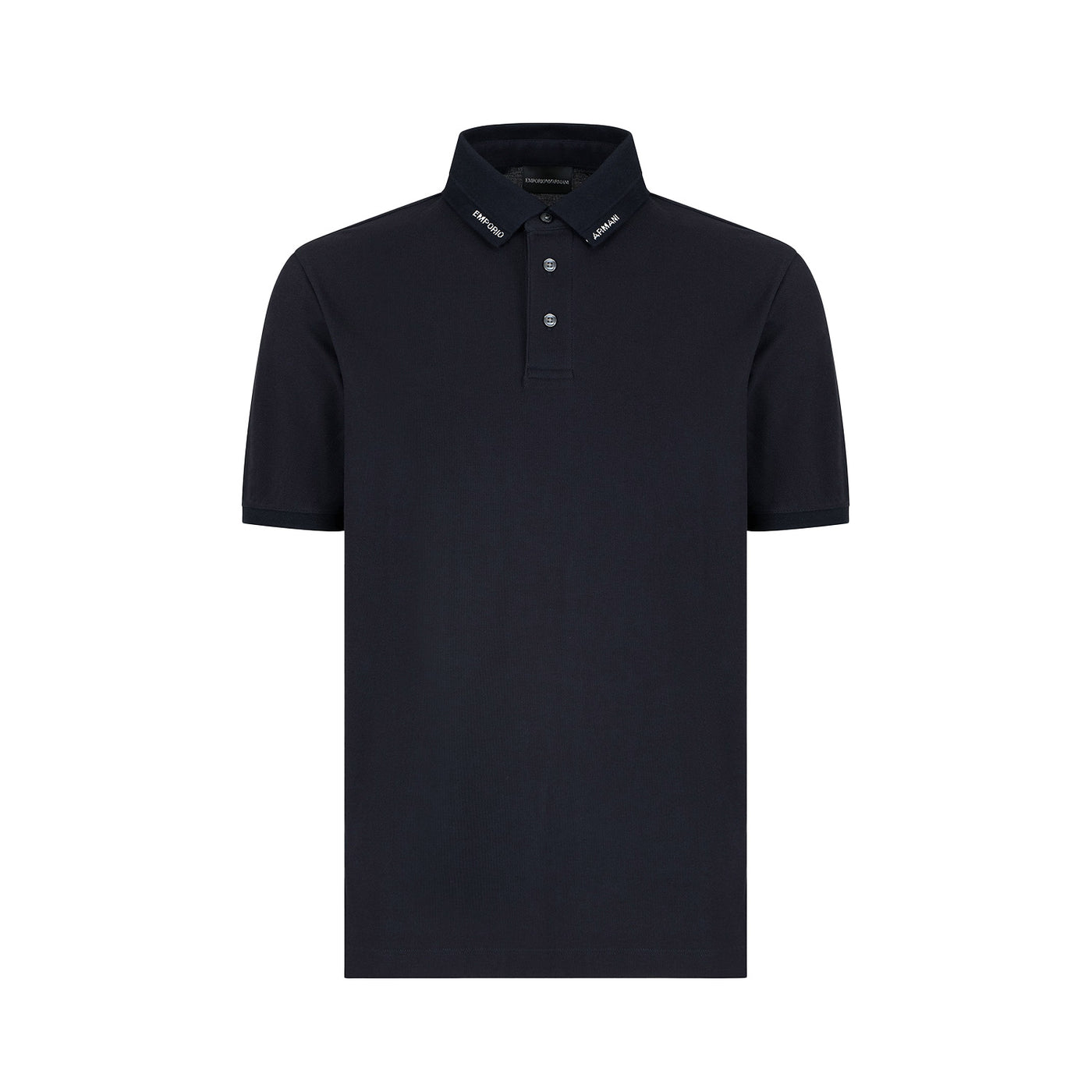 Jersey Polo Shirt With Logo Collar
