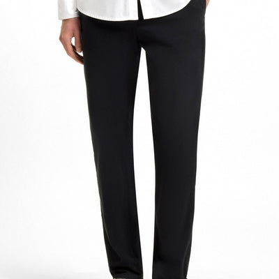 Tapered-Fit Chinos In Stretch-Cotton Satin