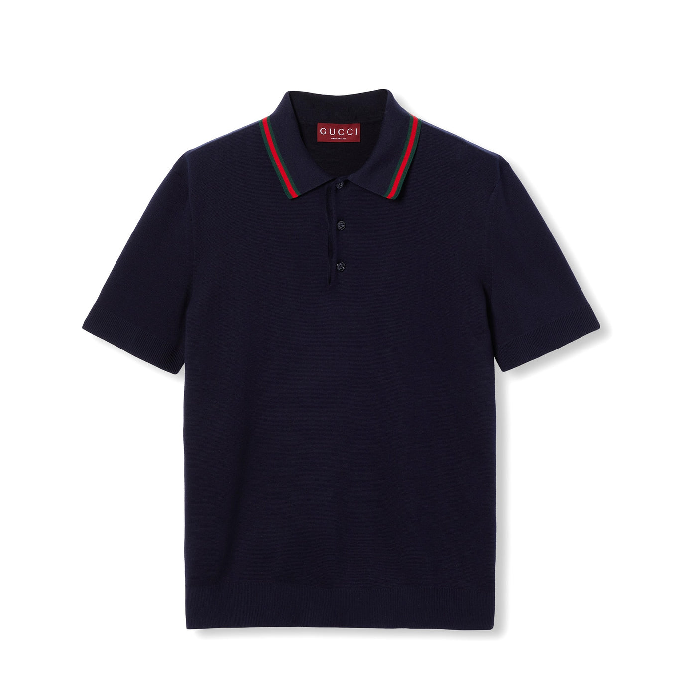 Gucci Silk Cotton Polo Shirt With Web