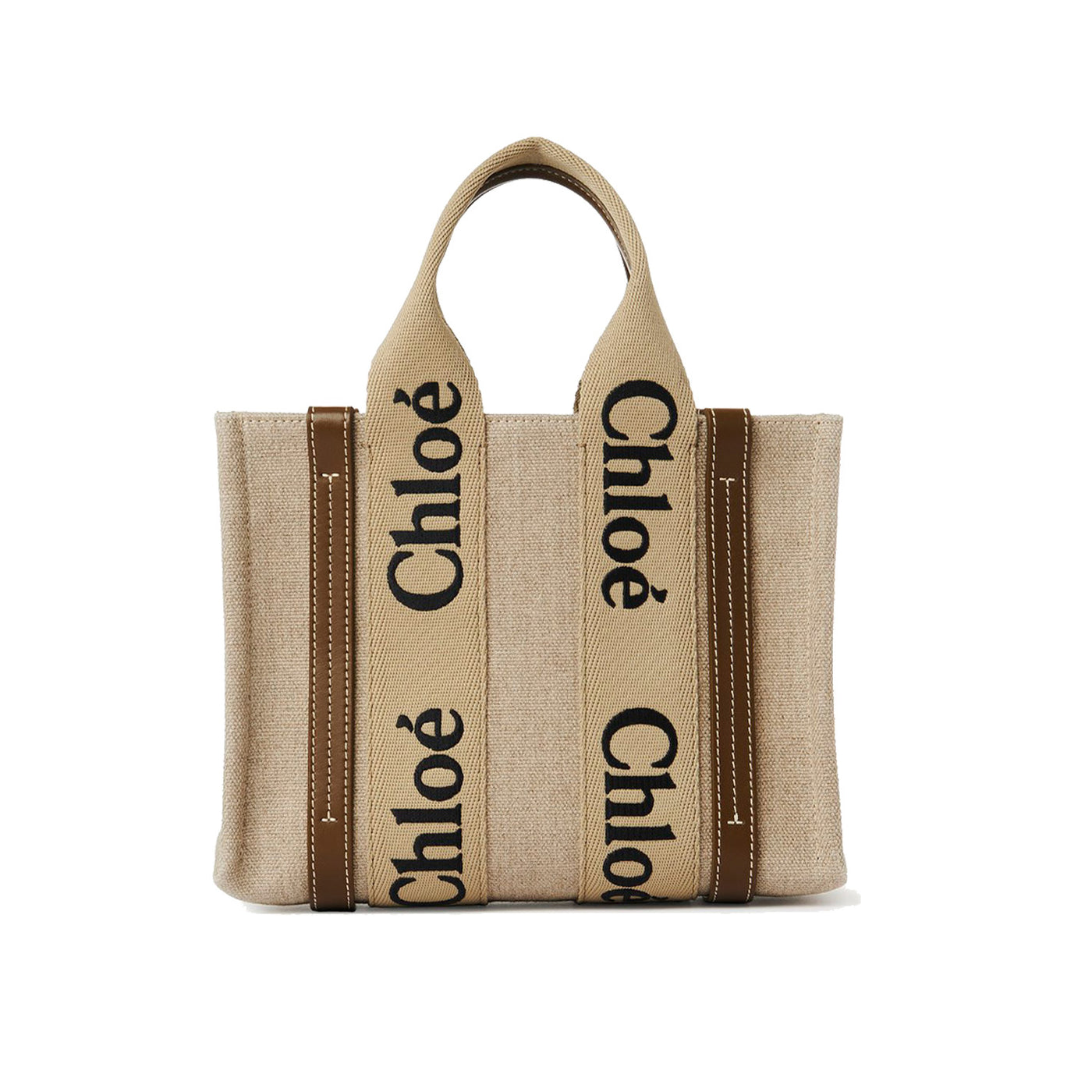 Small Woody Tote Bag In Linen