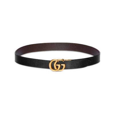 Gucci Gg Marmont Reversible Thin Belt