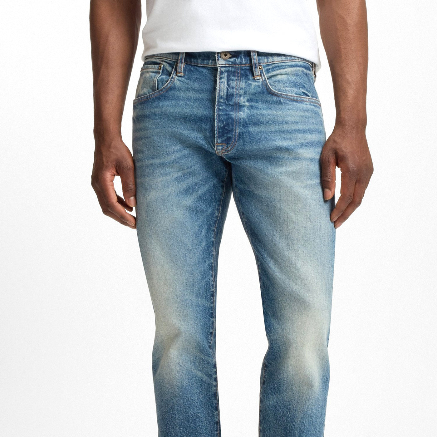 Beckham X Boss Slim-Fit Jeans In Vintage-Wash Denim