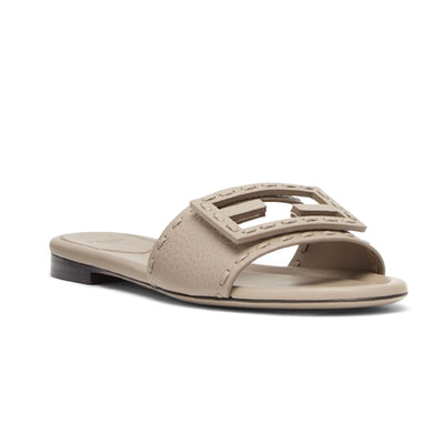 Baguette Leather Slides