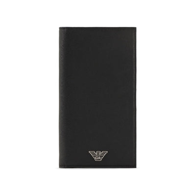 Yen Wallet In Regenerated Saffiano Leather With Asv Eagle Plaque