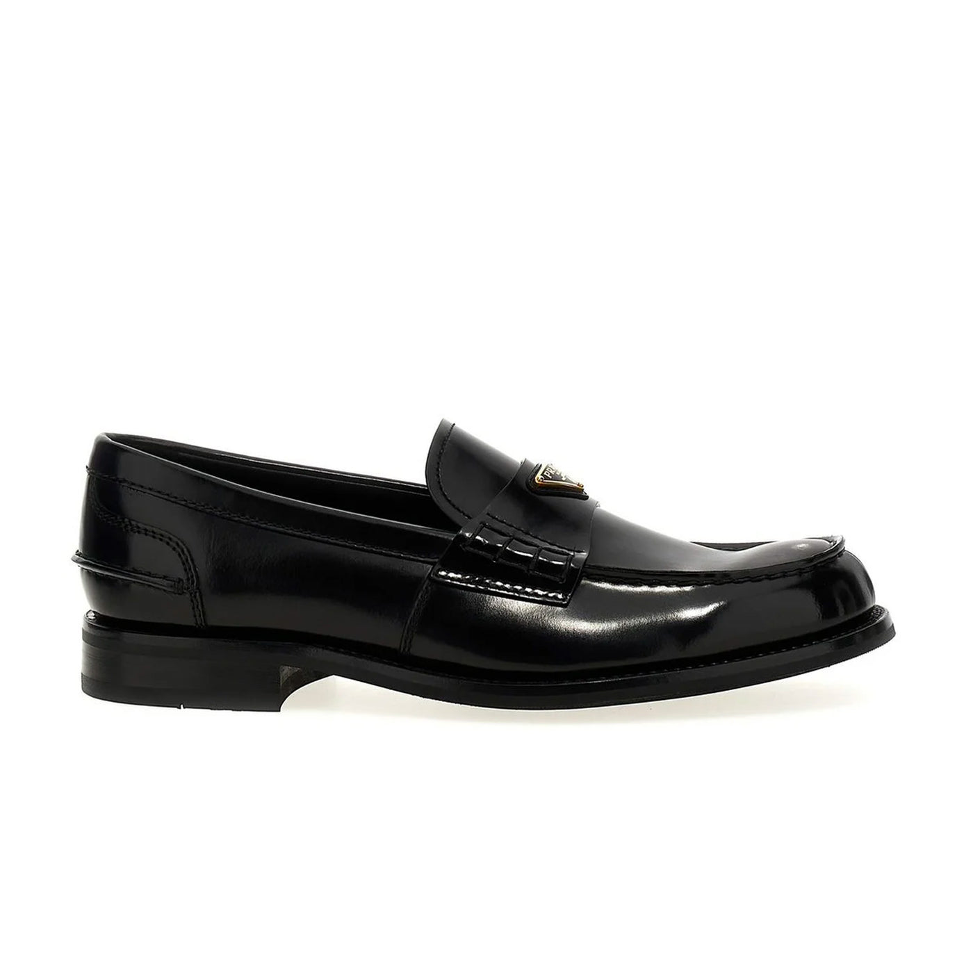 Prada Brushed Leather Loafers