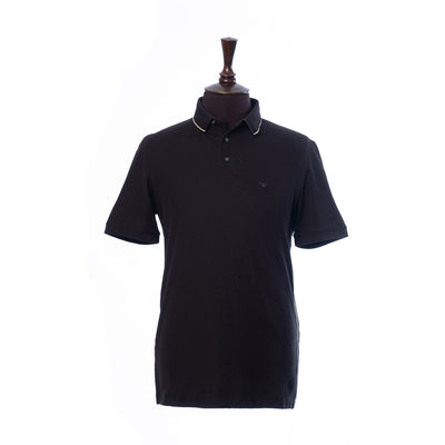 Piqué Polo Shirt With Piped Cuff