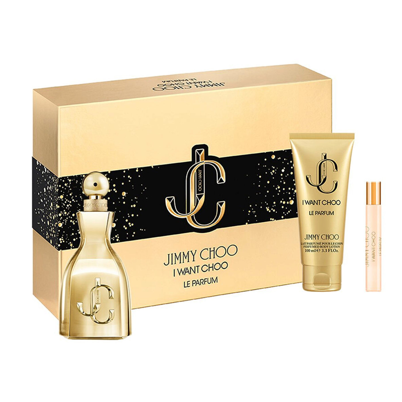 JIMMY CHOO I WANT CHOO LE PARFUM 3S SET (EDP 100ML+EDP 7.5ML+100ML B/L)