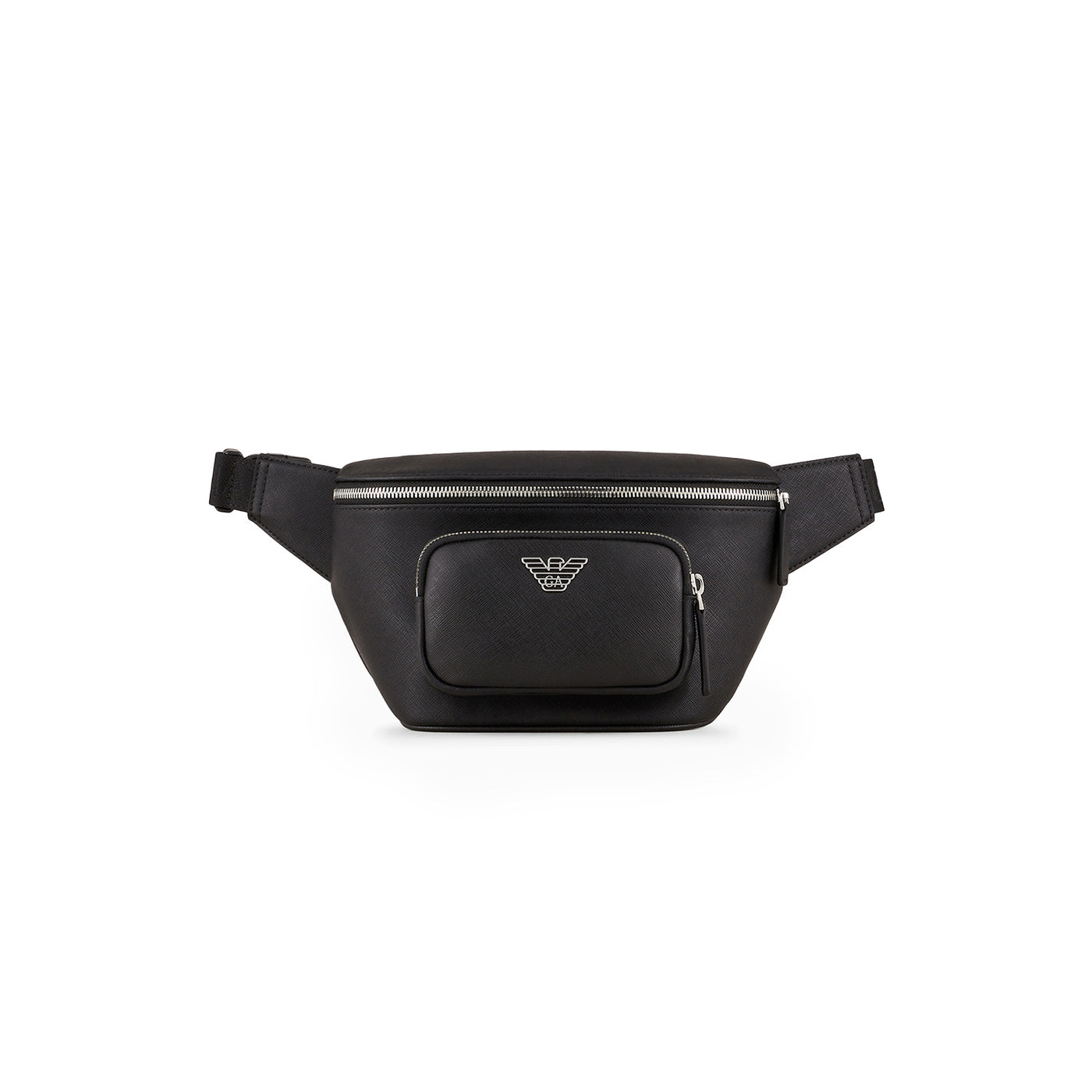 Asv Regenerated Saffiano Leather Belt Bag With Eagle Plate
