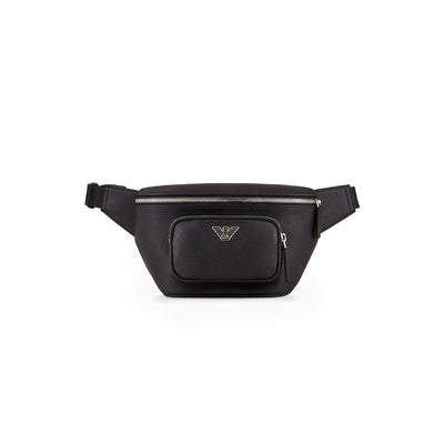 Asv Regenerated Saffiano Leather Belt Bag With Eagle Plate