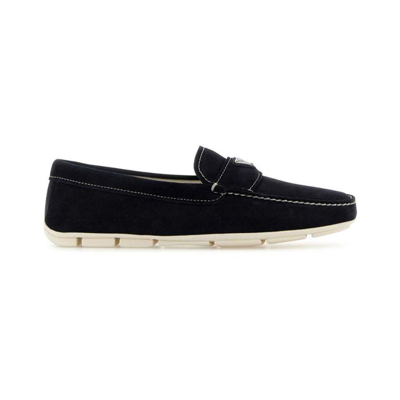 Triangle-Logo Slip-On Loafers