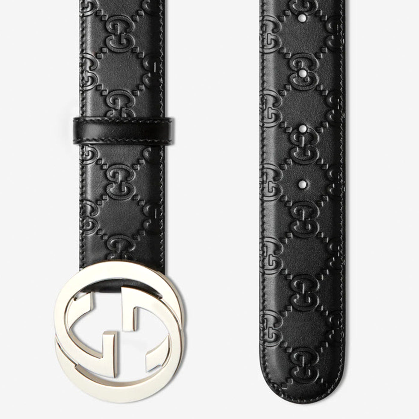 411924 CWC1N 1000 BLACK GUCCI MEN BELT