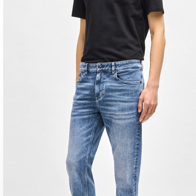 Delaware Slim-Fit Jeans In Blue Stretch Denim