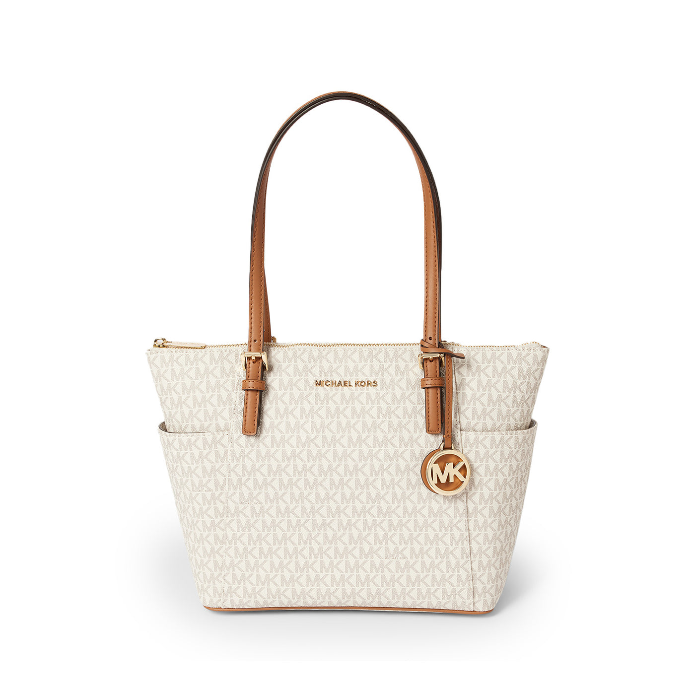 Jet Set Logo Top-Zip Tote Bag
