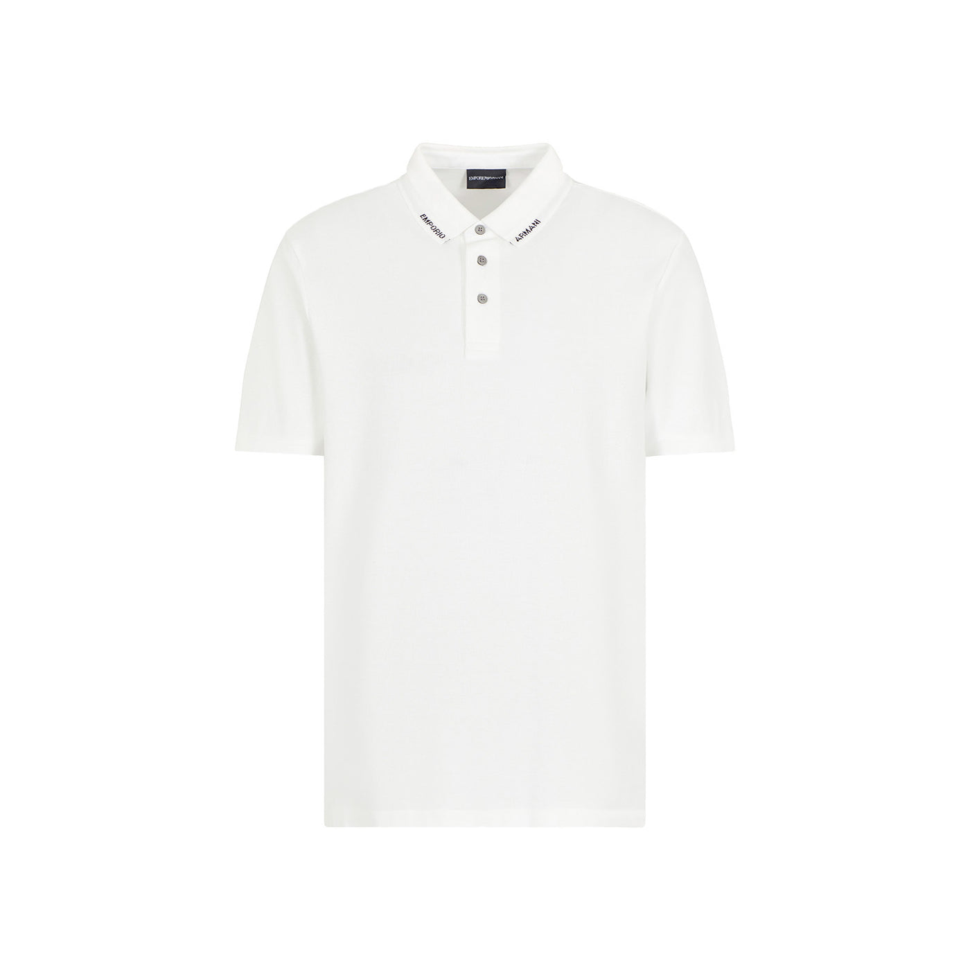 Jersey Polo Shirt With Logo Collar