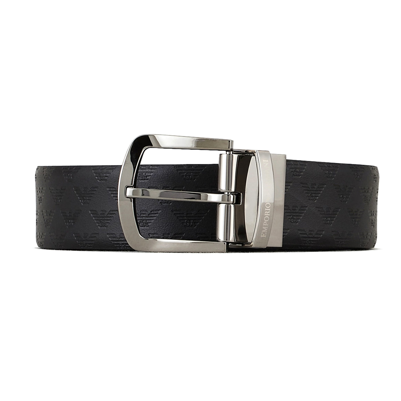 Reversible Leather Belt With All-Over Monogram