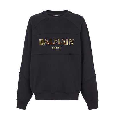 Vintage Balmain Embroidered Oversized Sweatshirt