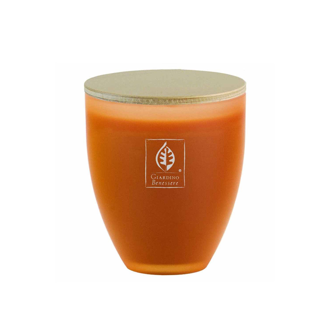 SCENTED CANDLE IN PRECIOUS GLASS WITH LID - AMBER