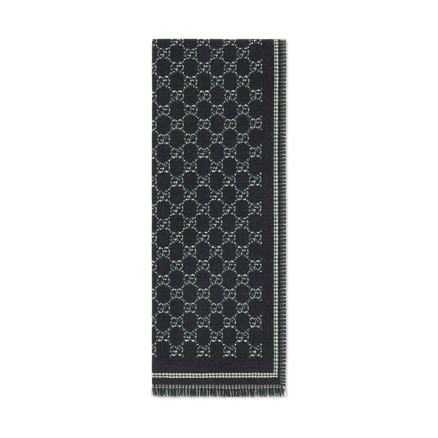 Gucci Gg Wool Jacquard Scarf