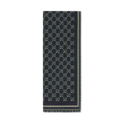 Gucci Gg Wool Jacquard Scarf