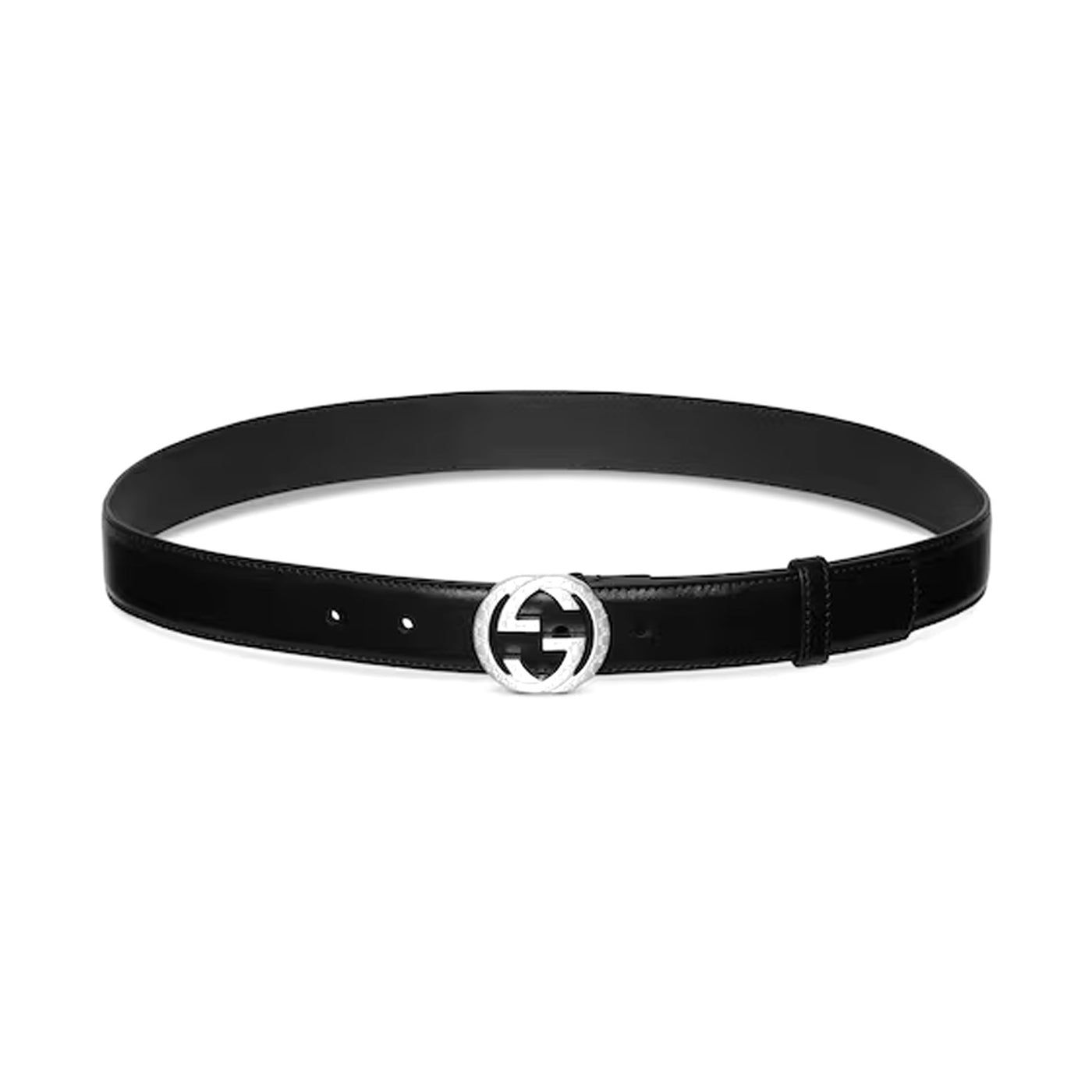 Gucci Belt With Interlocking G Engraved Buckle