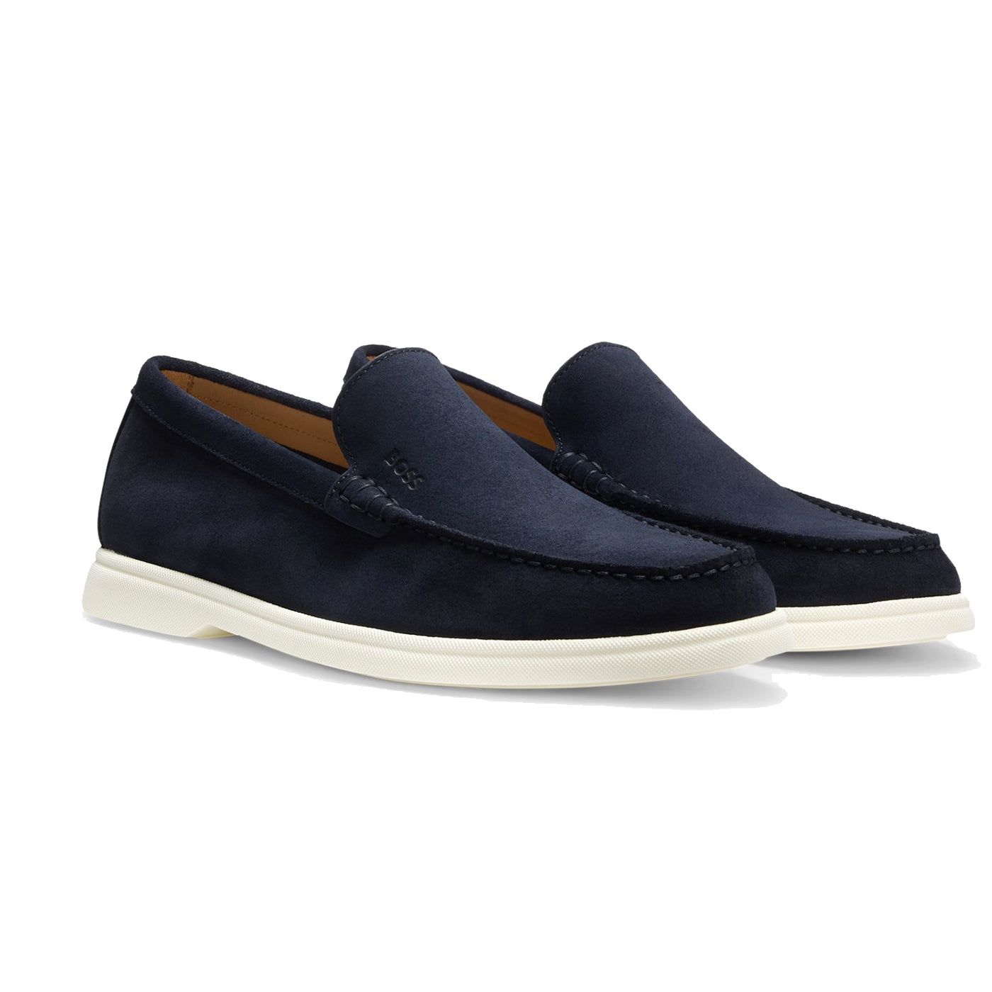 Suede Loafers With Contrast Outsole