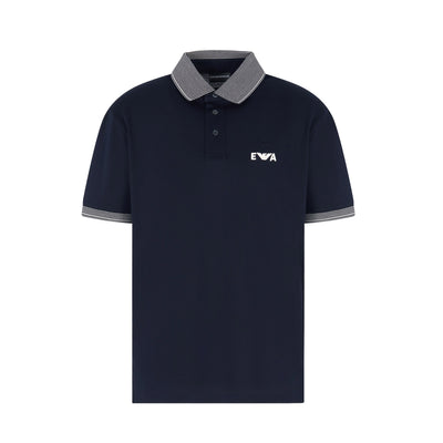 Piqué Polo Shirt With Super-Embossed Ea Embroidery