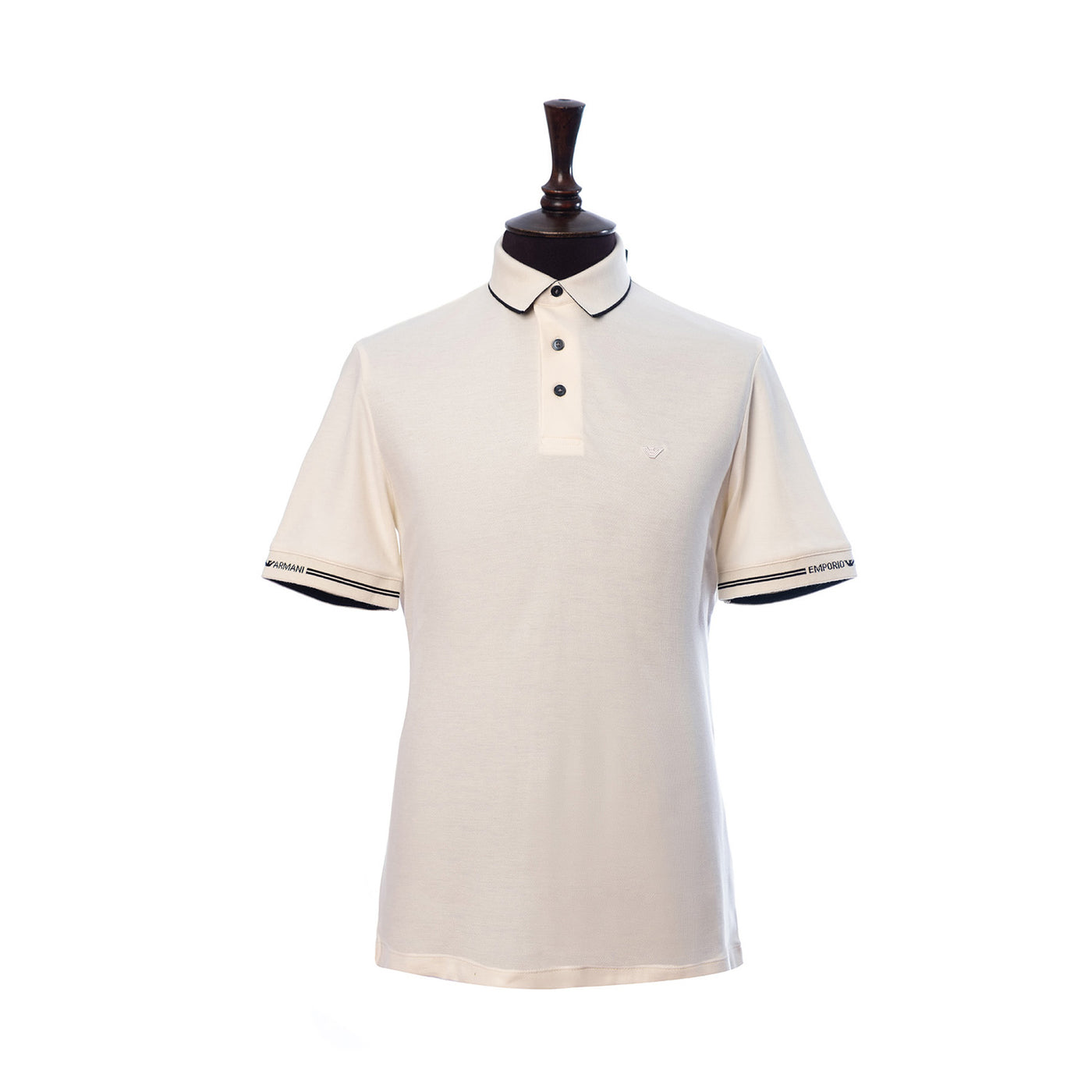 Piqué Polo Shirt With Piped Cuff