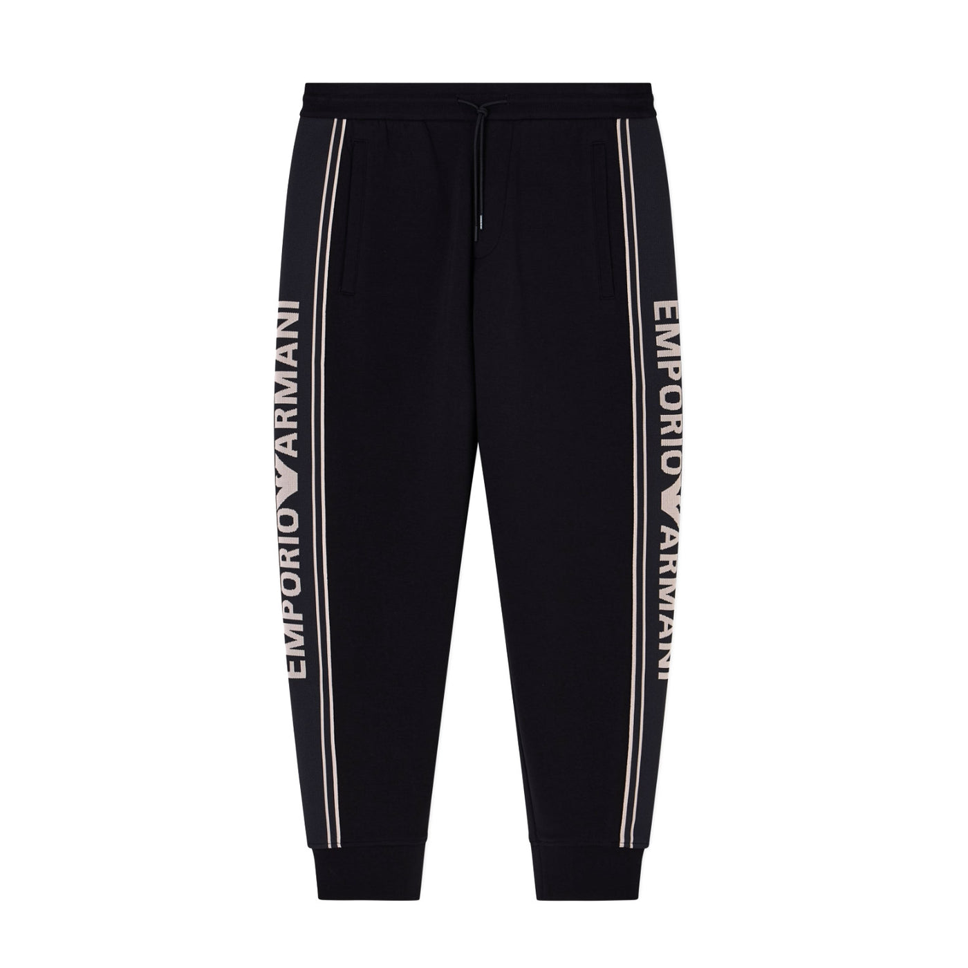 Asv Double-Jersey Joggers With Logo Stripes