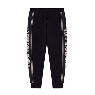 Asv Double-Jersey Joggers With Logo Stripes