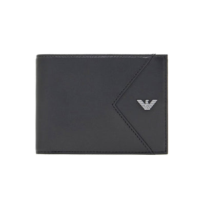 Nappa Leather Bifold Wallet With Geometric Detail