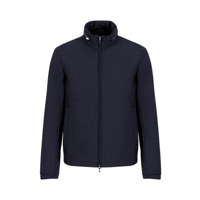 Full-Zip Nylon Blouson With Stowaway Hood