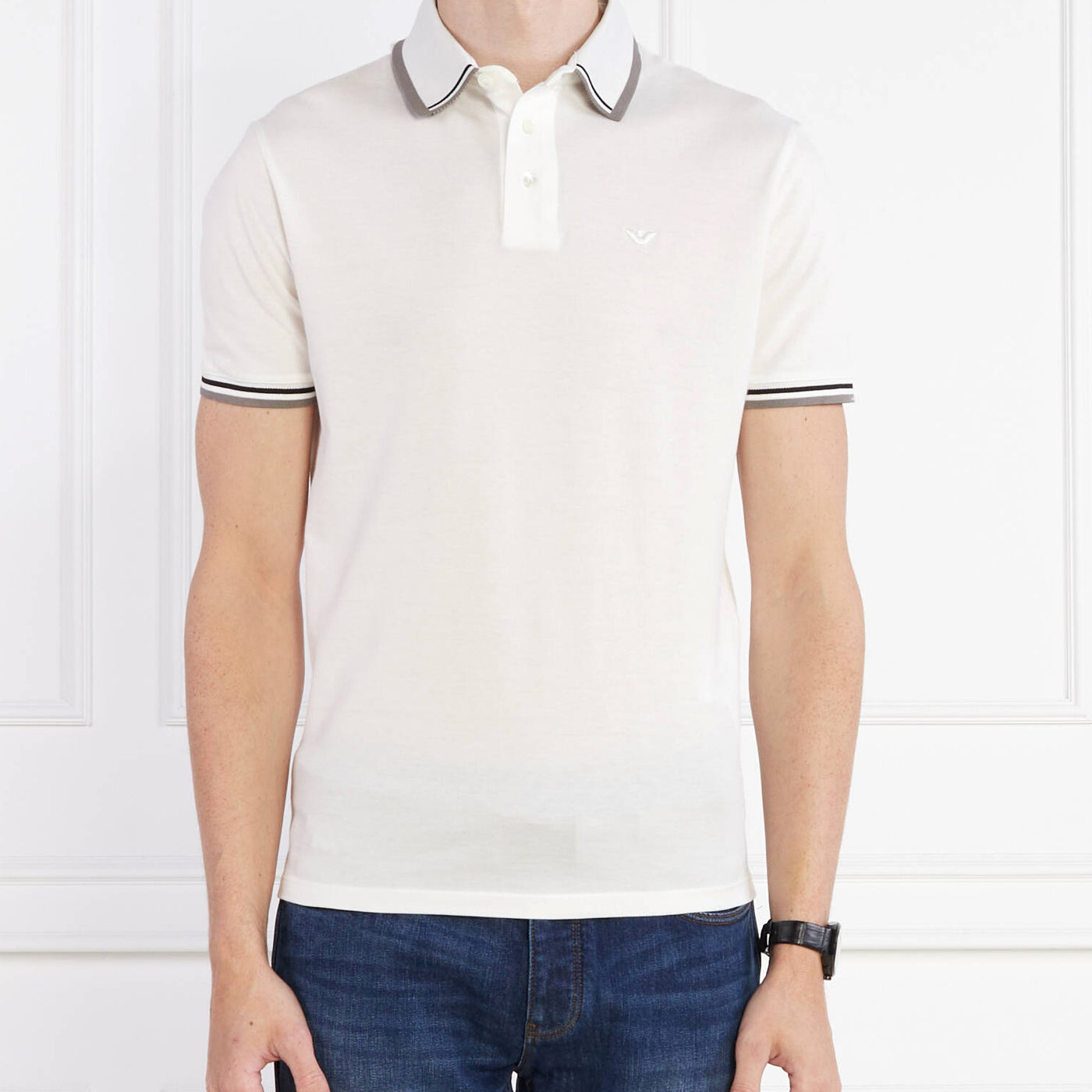 Mercerised Piqué Polo-Blue