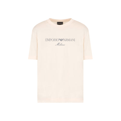 Jersey-Lyocell Blend T-Shirt With Asv Logo Embroidery