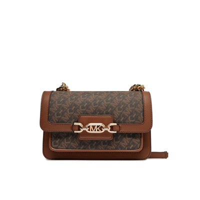 Heather Large Empire Signature Logo Shoulder Bag