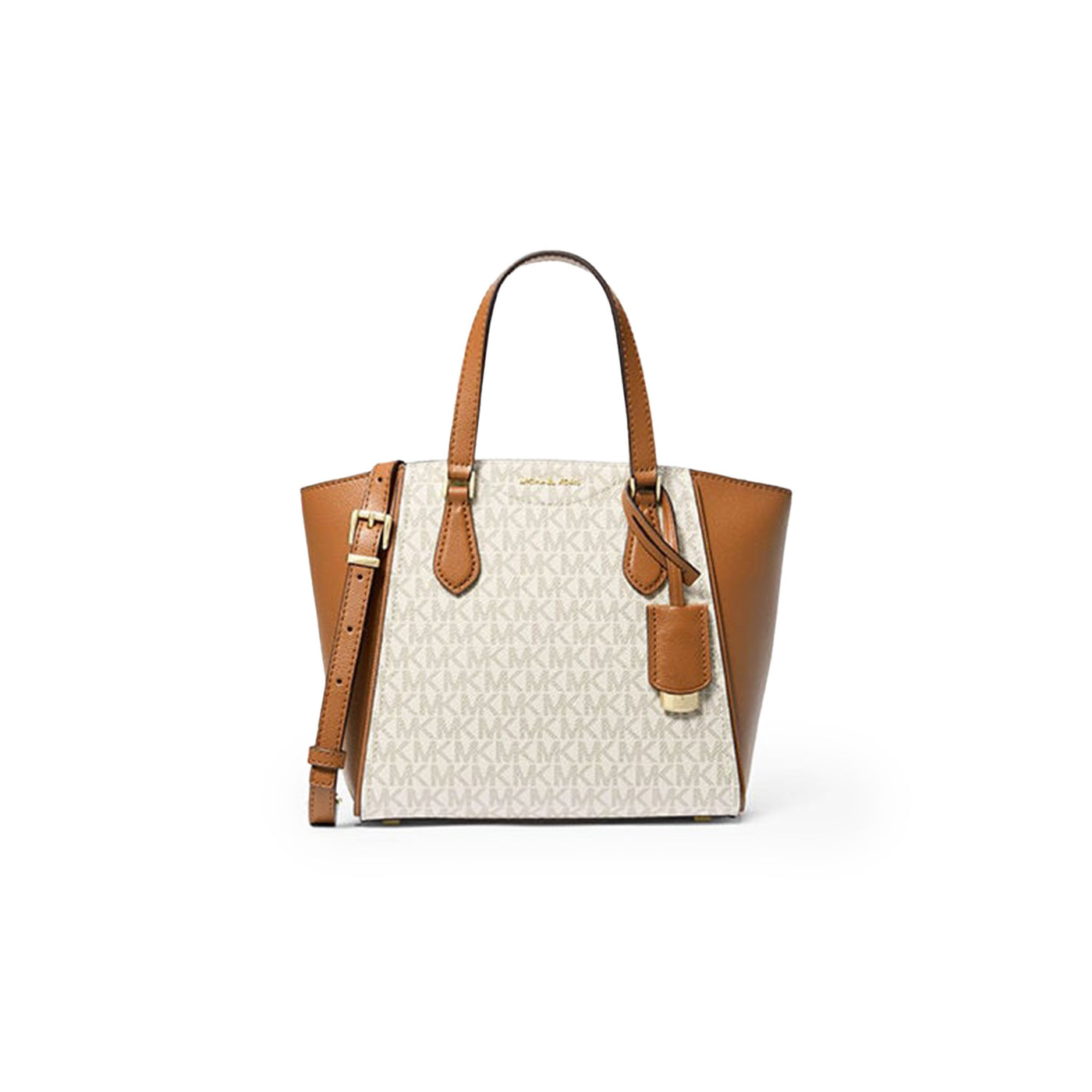 Taryn Small Signature Logo And Leather Convertible Crossbody Bag