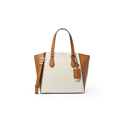 Taryn Small Signature Logo And Leather Convertible Crossbody Bag