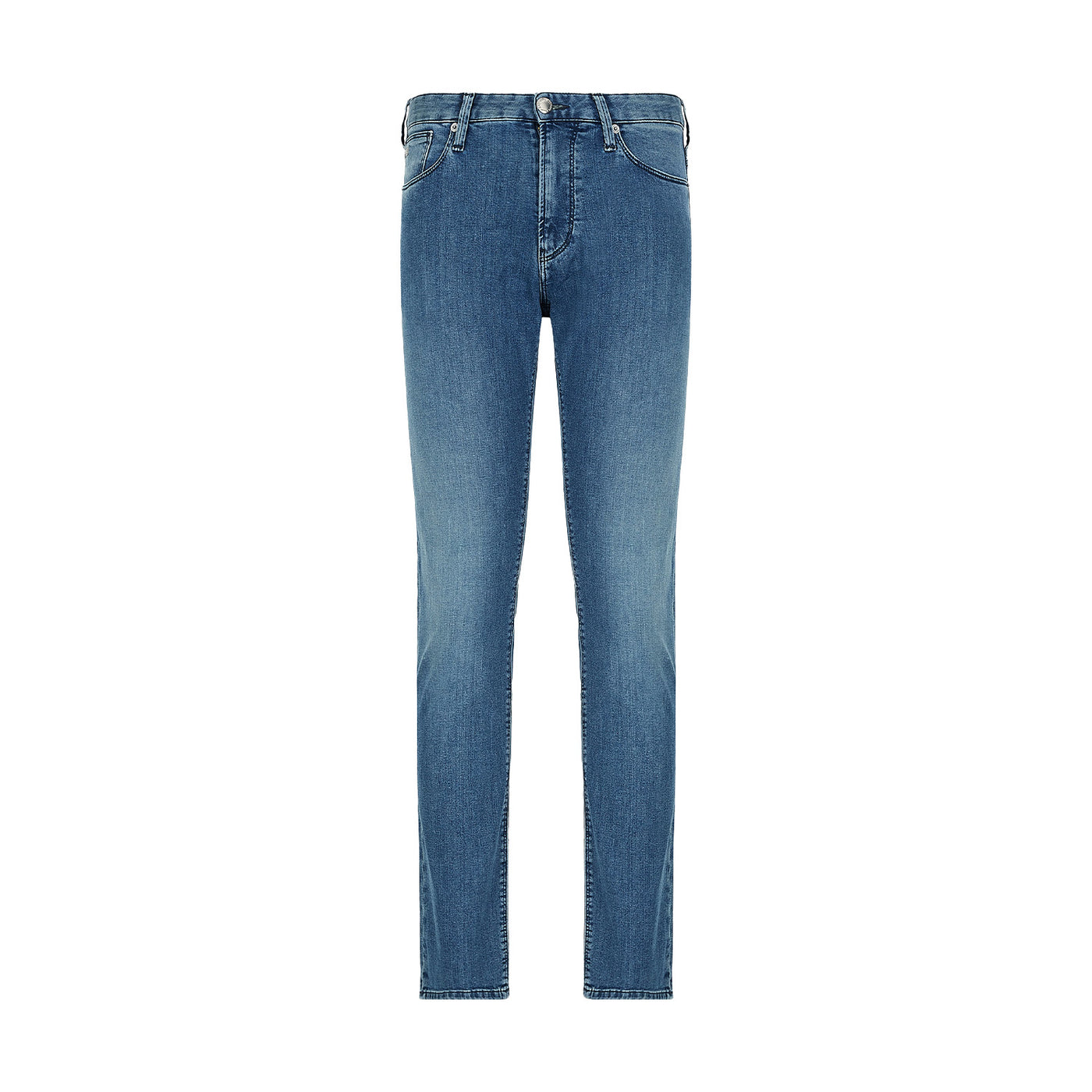J75 Slim-Fit, Stone-Washed Denim Jeans With Fleece Lining