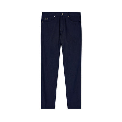 J06 Slim-Fit, Micro Polka-Dot Denim Jeans