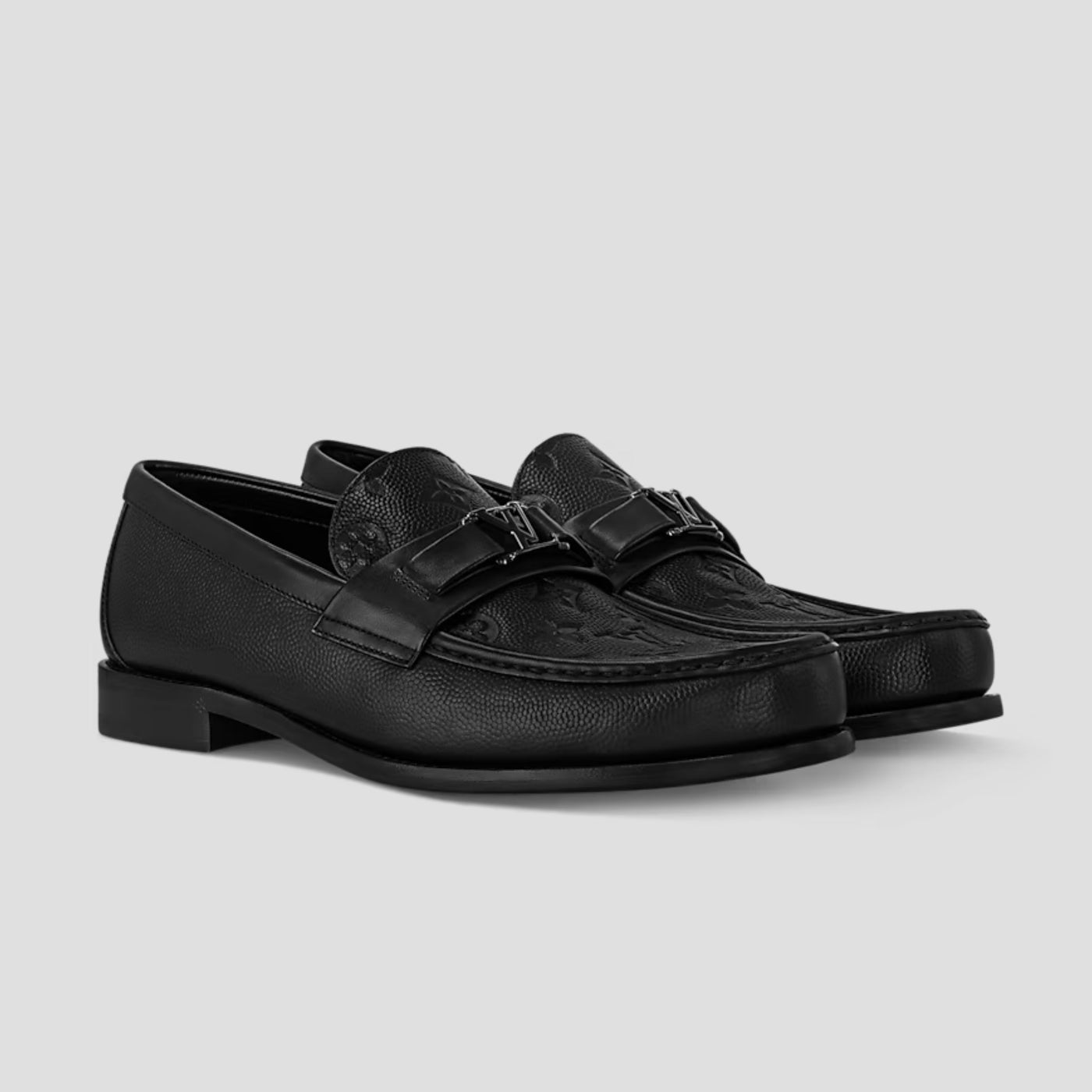 MAJOR LOAFER MONO GRAINED LEATHER BLACK MEN L/V SHOES