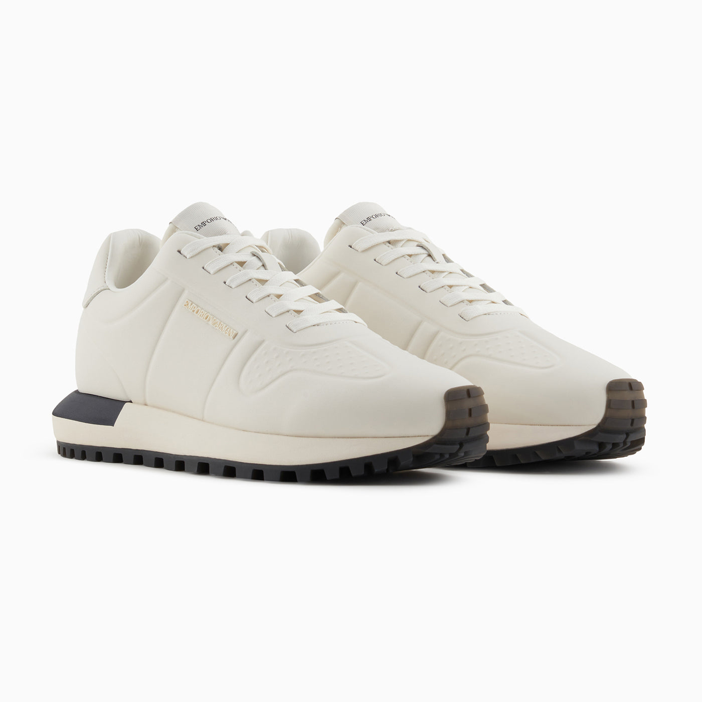 Leather Sneakers With Thermoformed Details