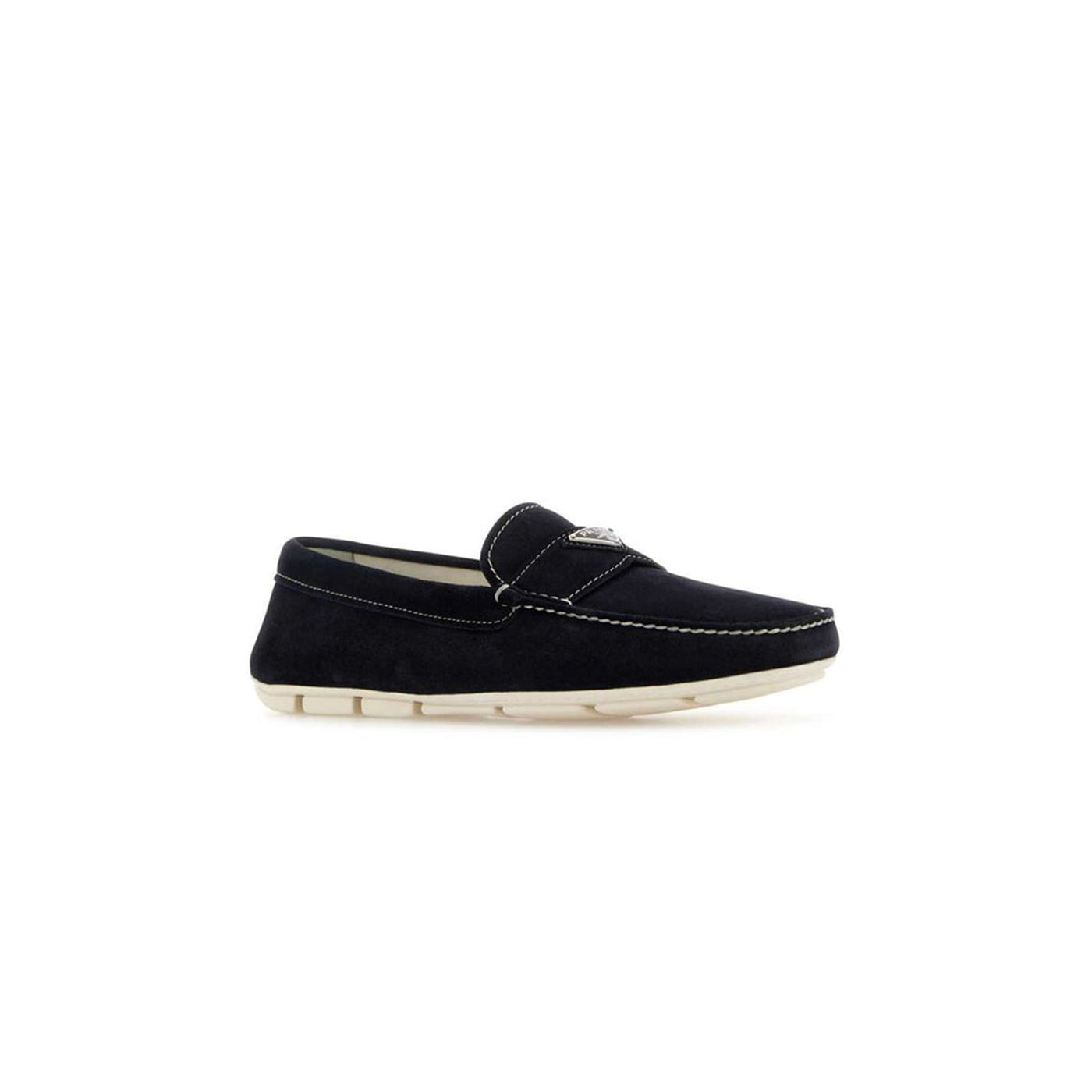 Triangle-Logo Slip-On Loafers