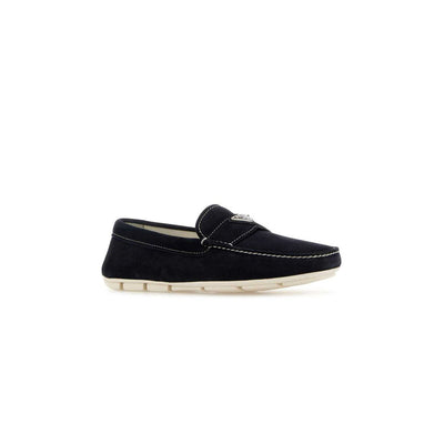 Triangle-Logo Slip-On Loafers